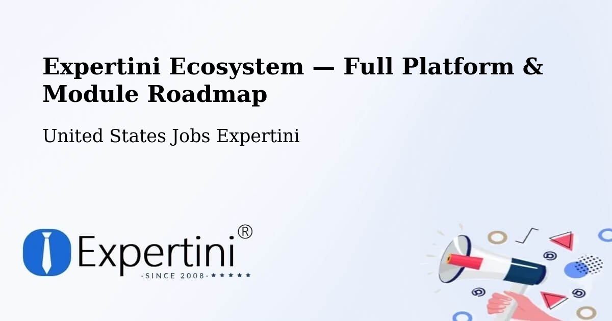 Expertini Ecosystem — Full Platform & Module Roadmap – Ames